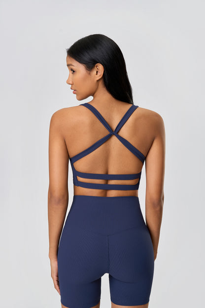 Avanie Striped Short Set