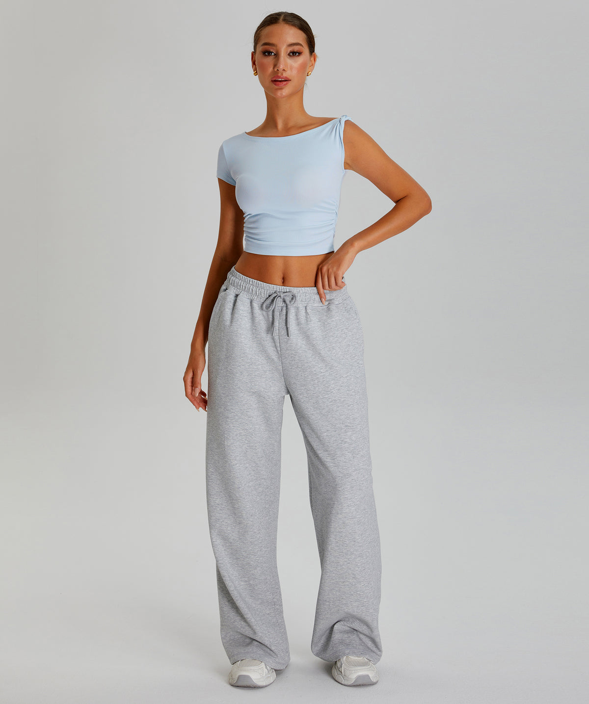 Pantalon de jogging premium à jambes larges