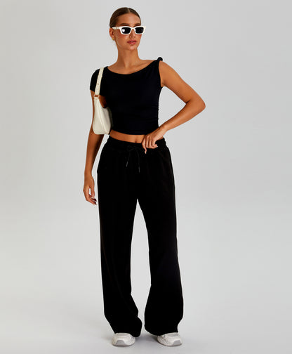 Pantalon de jogging premium à jambes larges