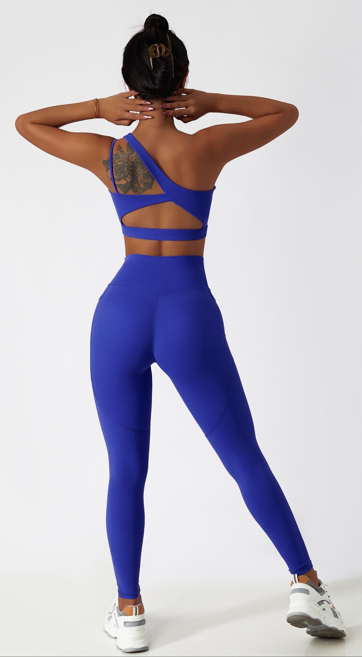 one shoulder bra set